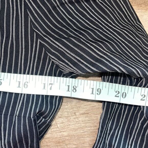 Snider Womens Striped Cardiff Full Zip Stretch Coat Dress Black White Small NWOT - Picture 12 of 13